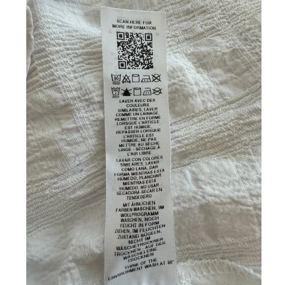 New ~ TOPSHOP NORDSTROM ~ Textured Cold Shoulder Top Size 8 - Picture 8 of 10